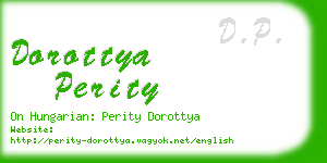 dorottya perity business card